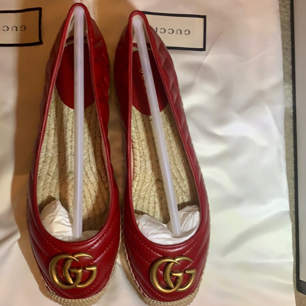 Gucci leather espadrilles